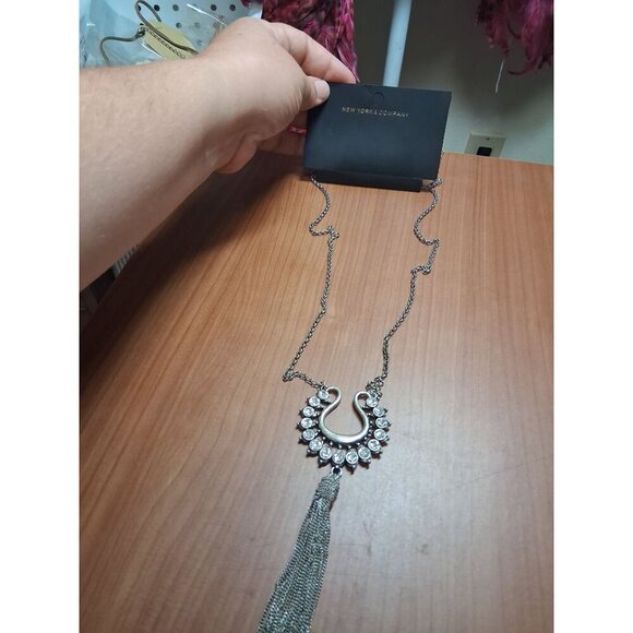 NWT New York & Company Statement Necklace Boho Business Casual Y2K Office Preppy - Picture 2 of 3